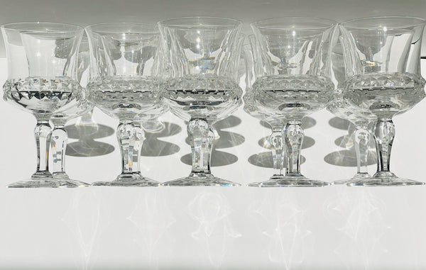 Antique Orrefors ULLE newest Series Sherry Glasses SET 9 , Sweden, 1890s