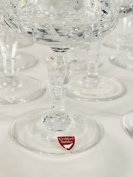 Orrefors Crystal good Radiance Water Goblets set of 4