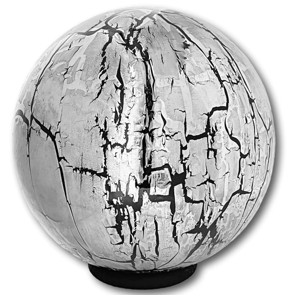 https://bettinawhitefordhome.com › products › signed-larry-lubow-silver-plated-ceramic-sculptural-sphere