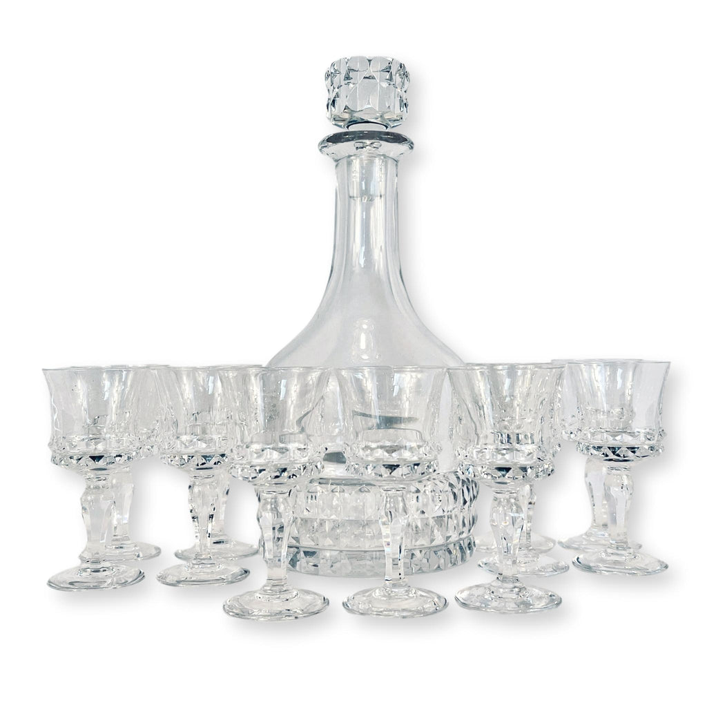 https://bettinawhitefordhome.com/products/orrefors-crystal-silvia-decanter-set-with-10-cordial-glasses