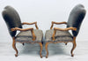 Pair of Kreiss Palazzo Arm Chairs in Manuel Canovas Velvet & Vervain Wool