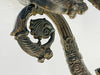 Antique French Bronze Lion Motif Wall Candle Sconces-Pair