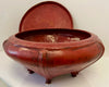 Large Antique Burmese Footed Bowl with Lid