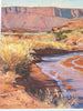 "Water In Castel Valley" Signed Original Pastel by Lorenzo Chavez