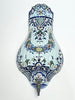 Vintage French Polychrome Faience Lavabo Wall Fountain