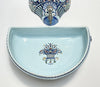 Vintage French Polychrome Faience Lavabo Wall Fountain