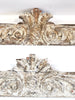 Pair of Antique Italian Hand Carved Painted Pediments