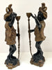 Pair of Antique Italian Bronze Blackamoor Candlesticks