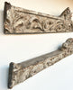 Pair of Antique Italian Hand Carved Painted Pediments