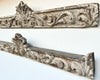 Pair of Antique Italian Hand Carved Painted Pediments