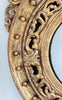 Antique Federal Eagle Crested Gilt Convex Mirror