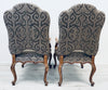 Pair of Kreiss Palazzo Arm Chairs in Vervain Wool